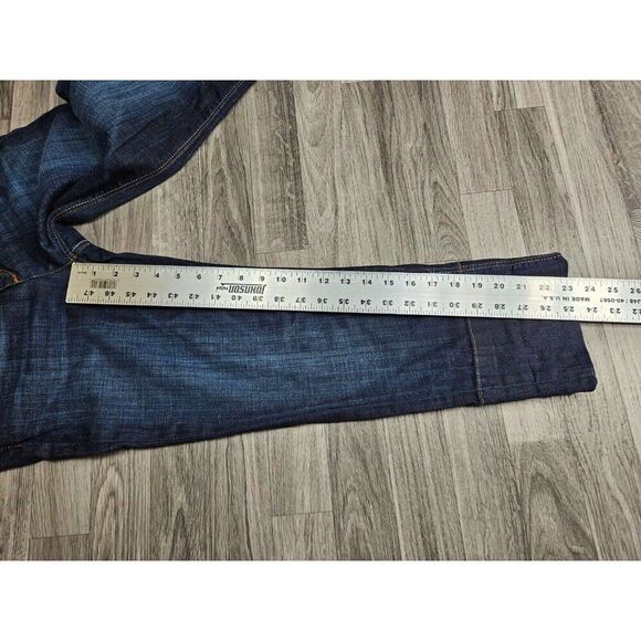 Joe's Womens Size 28 Whiskered Kicker Socialite Embroidered Blue Jeans Capris - Picture 9 of 11